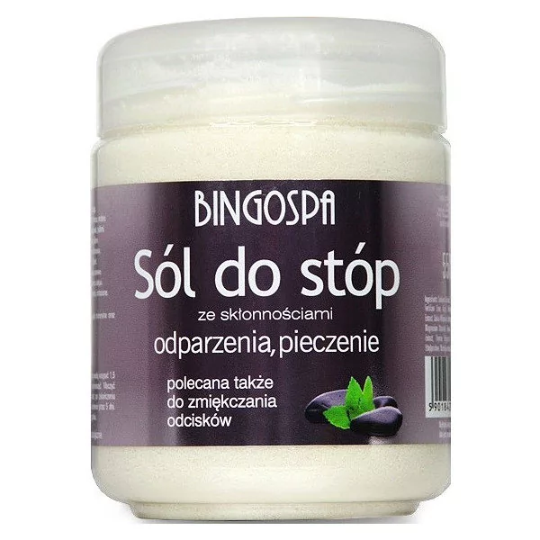 BingoSpa Sól do stóp ze skłonnościami do odparzeń i pieczenia - 550g BINOP55