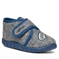 Buty dla chłopców - Kapcie Geox B Zyzie Boy B2611A 0NY11 C0051 Grey/Red - miniaturka - grafika 1