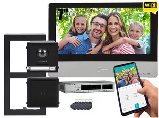 Jednorodzinny wideodomofon IP Vidos ONE M2020 A2000-G/MF FullHD IPS Czytnik kart zbliżeniowych Natynkowy - Wideodomofony - miniaturka - grafika 1