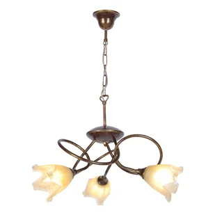 Lampa wisząca KZ-KWIAT III ŻYR BRĄZ/ZŁOTY - Lampy sufitowe - miniaturka - grafika 1