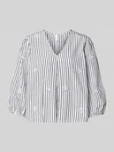 Bluzki damskie - Bluzka o kroju regular fit z rękawem o dł. 3/4 model ‘EMURA’ - miniaturka - grafika 1