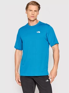 Koszulki sportowe męskie - The North Face Koszulka techniczna Flex II NF0A3L2E Niebieski Regular Fit - grafika 1