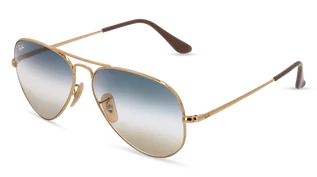 Okulary przeciwsłoneczne - Aviator Ray-Ban Okulary przeciwsłoneczne Metal II 0RB3689 001/GD Złoty - grafika 1