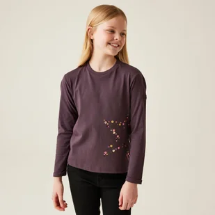 Regatta Dziecięca koszulka Wenbie III Fioletowy, Cotton, Rozmiar: 164 cm - Koszulki dla dziewczynek - miniaturka - grafika 1