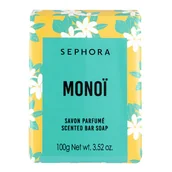 Mydła - Mydło w kostce Monoi Sephora Scented Bar Soap 100g - miniaturka - grafika 1