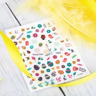 Ozdoby do paznokci - Allepaznokcie Naklejki do paznokci cienkie samoprzylepne wielkanocne Nr T-374 - miniaturka - grafika 1