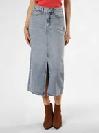 Spódnice - KARL LAGERFELD Dżinsowa spódnica damska Kobiety Bawełna niebieski jednolity, XS - miniaturka - grafika 1