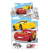 Pościel dla dzieci - Pościel 100x135 Bawełna Cars Auta - Zygzak McQueen - miniaturka - grafika 1