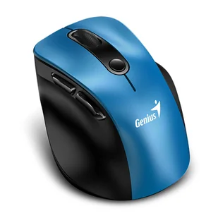 Genius Ergo 9000S, czarno-niebieski, optyczna, 2400DPI - Myszki - miniaturka - grafika 2