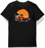 Koszulki męskie - Koszulka męska czarna z motywem wyścigowego samochodu McLaren XL - miniaturka - grafika 1