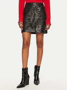 Vero Moda Spódnica z imitacji skóry Rocky 10330112 Czarny Slim Fit - Spódnice - miniaturka - grafika 1