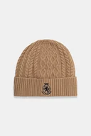 Czapki męskie - Tommy Hilfiger czapka kolor beżowy AM0AM13828 - miniaturka - grafika 1