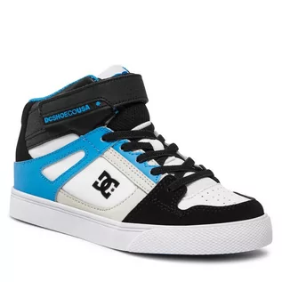 Buty dla chłopców - Sneakersy DC Pure Ht Ev ADBS300324 Black/Blue/Black XKBK - grafika 1