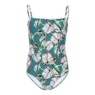 Stroje kąpielowe - AquaFeeL Dziewczęcy kostium kąpielowy z materiału pochodzącego z recyklingu z wzorem monstery, zielony, 128 cm - miniaturka - grafika 1