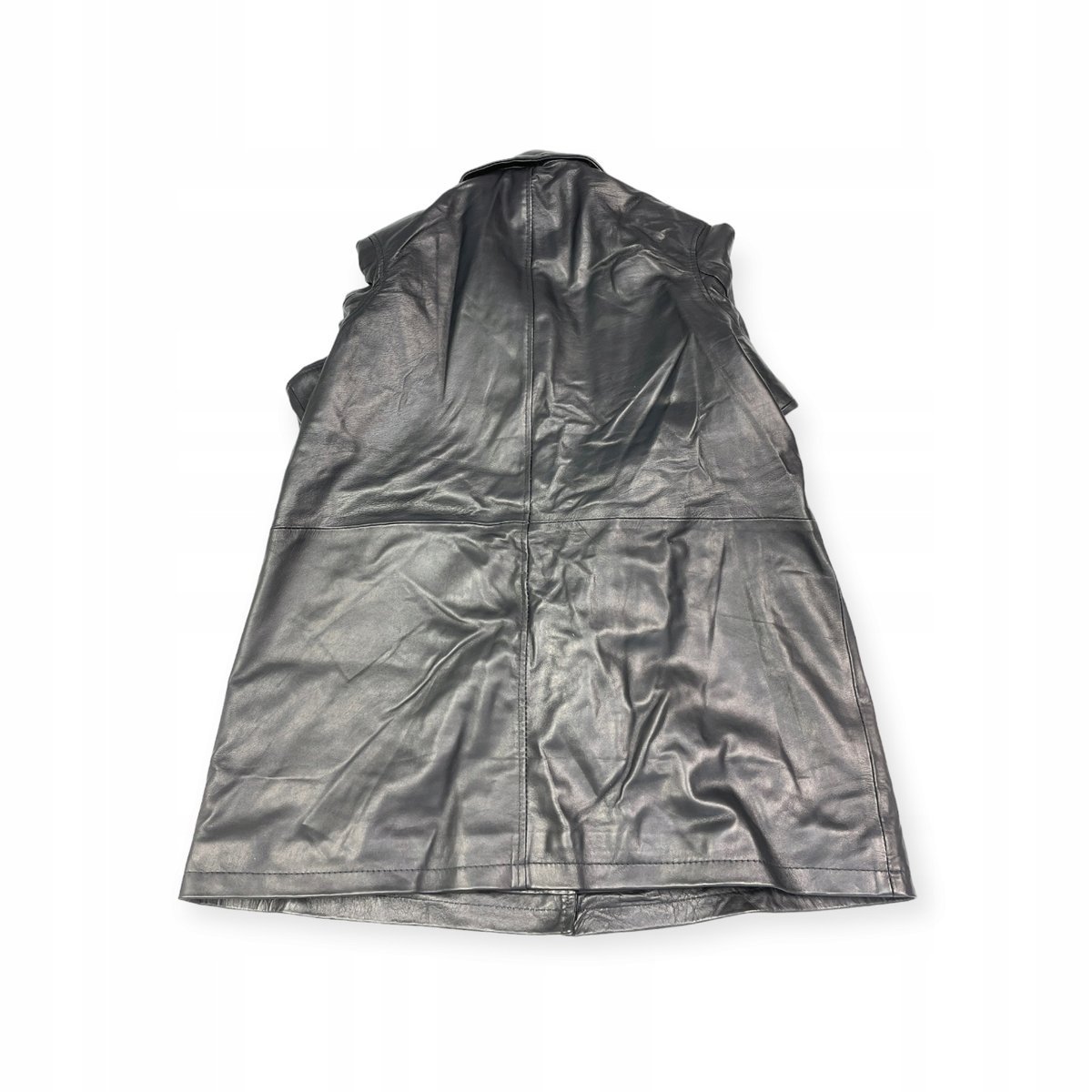 Skórzana kurtka męska czarna REAL LEATHER 3XL