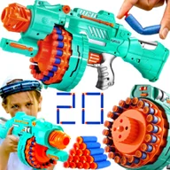 Zabawki militarne - NERF Wyrzutnia Blaster Pistolet Karabin Elektryczny AUTOMATYCZNY Na Strzałki - miniaturka - grafika 1