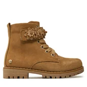 Buty dla dziewczynek - Trapery Mayoral 44477 Brązowy - miniaturka - grafika 1