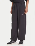 Spodnie sportowe damskie - adidas Spodnie dresowe ALL SZN Soft Lux lJM1652 Czarny Loose Fit - miniaturka - grafika 1