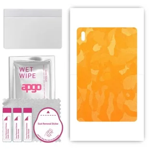folia naklejka skórka strukturalna na TYŁ do Samsung Galaxy Tab S7 FE WiFi - Moro Camo Żółty - apgo SKINS - Akcesoria do tabletów i e-booków - miniaturka - grafika 1