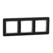 Klawisze i ramki - Ramka 3-krotna, imitacja szkło przydymione SEDNA ELEMENTS - miniaturka - grafika 1