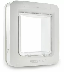 SureFlap drzwiczki z czytnikiem mikrochipów, duże, białe - Forma do montażu w szkle, biała - Pozostałe akcesoria dla kotów - miniaturka - grafika 1