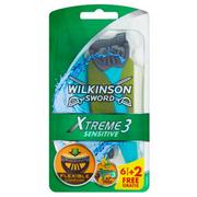 Maszynki do golenia i wkłady - Wilkinson Sword Xtreme 3 drodze optycznej modelerze trawy, 3 szt. + 1 gratis zielony 287214 - miniaturka - grafika 1