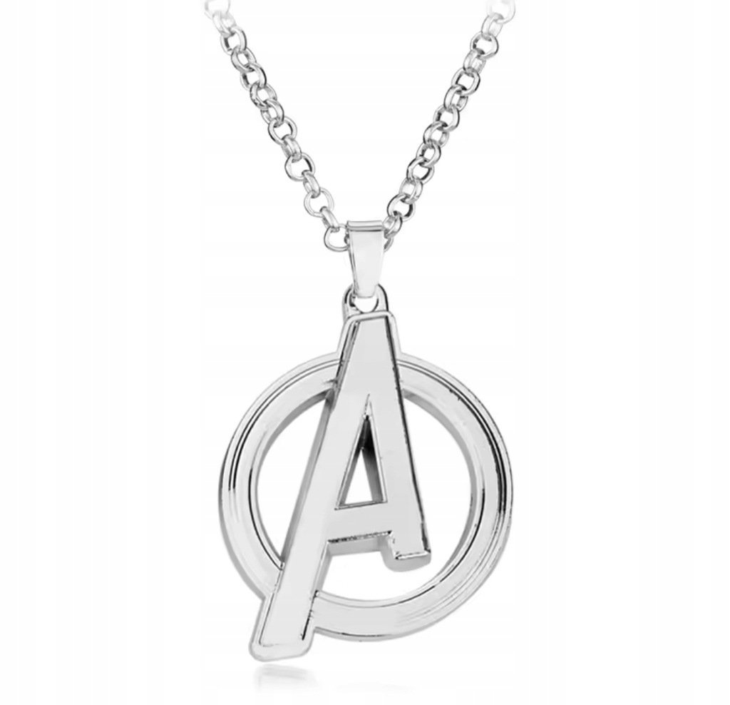 Naszyjnik wisiorek Logo Avengersów Avengers srebrny Marvel prezent