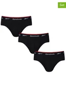 Majtki męskie - Reebok Slipy (3 pary) "Wiggins" w kolorze czarnym - miniaturka - grafika 1