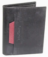 Portfele - Portfel Męski Skórzany PIERRE CARDIN Skóra Licowa Duży Pionowy Bez Zapięcia Dwa Skrzydełka Z Zapinką Wewnątrz MATOWY VO02 326 - miniaturka - grafika 1