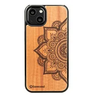 Etui i futerały do telefonów - Bewood Drewniane etui iPhone 13 MANDALA JABŁOŃ BWD08652 - miniaturka - grafika 1