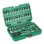 Klucze i nasadki - Zestaw kluczy nasadowych STALCO S011100048 (48 elementów) - miniaturka - grafika 1