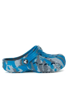 Crocs Klapki BAYA MARBLED CLOG KIDS 207016-4GL Granatowy - Buty dla chłopców - miniaturka - grafika 1