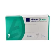 Rękawiczki jednorazowe - Abena, Rękawice lateksowe bezpudrowe, S 100 Szt - miniaturka - grafika 1