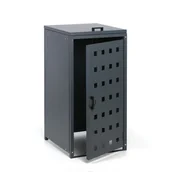 Kosze na śmieci - Obudowa kosza na śmieci do pojemności 120 l, 114 x 57 x 62,3 cm, szary - miniaturka - grafika 1