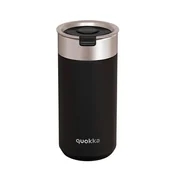 Kubki termiczne - Quokka Boost Coffee Tumbler - Kubek termiczny ze stali nierdzewnej z zaparzaczem 400 ml (Carbon Black) - miniaturka - grafika 1
