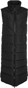 Noisy may Damska kamizelka pikowana Nmdalcon S/L X-Long Vest Noos, Czarny/detal: czarna podszewka, M - Kamizelki damskie - miniaturka - grafika 1