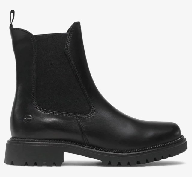 TAMARIS BOTKI DAMSKIE CZARNE WSUWANE CASUAL 38 1Ż8C