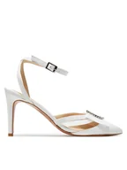 Sandały damskie - Baldowski Sandały D04863-2835-001 Biały - miniaturka - grafika 1