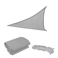 Parasole ogrodowe - Leziter Rana żagiel przeciwsłoneczny trójkątny 3x3x3 m szary - miniaturka - grafika 1
