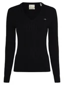 Swetry damskie - Gant Sweter damski Kobiety Bawełna niebieski jednolity, L - miniaturka - grafika 1