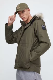 Helly Hansen kurtka męska kolor zielony zimowa - Kurtki męskie - miniaturka - grafika 1