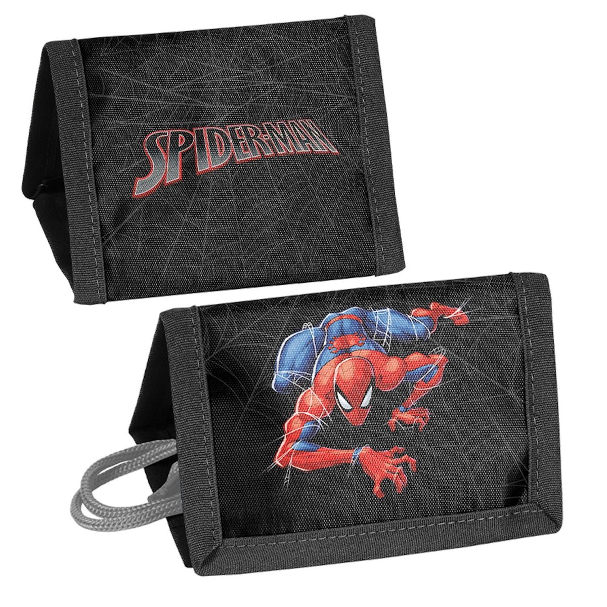 Portfel rozkładany ze sznurkiem Spiderman Człowiek Pająk