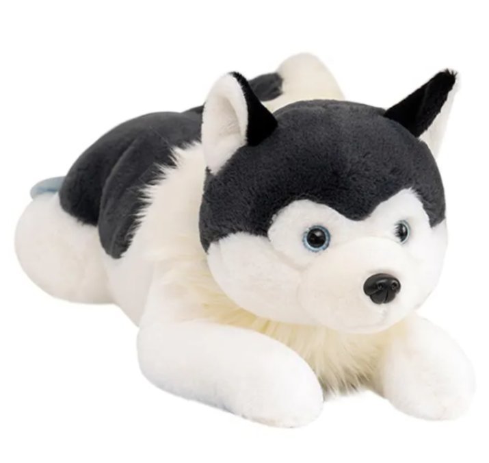 PIES HUSKY ZABAWKA MASKOTKA PLUSZOWA PRZYTULANKA PIESEK 50CM