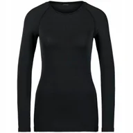 Pozostała odzież narciarska - Koszulka Termoaktywna W Odlo Performance Light E Dł Rękaw 188781 Czarna M - miniaturka - grafika 1