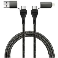 Kable USB - Kabel USB Typ-C/USB - USB Typ-C/Lighning FOREVER Core 1.2 m Czarny - miniaturka - grafika 1