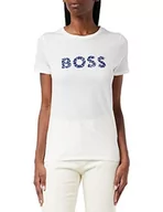 Koszulki i topy damskie - BOSS T-shirt damski, biały, XS - miniaturka - grafika 1