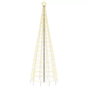 Choinka z lampek, z kołkami, 570 ciepłych białych LED, 300 cm Lumarko! - Oświetlenie świąteczne - miniaturka - grafika 5