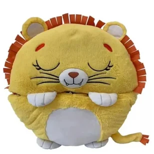 Happy Nappers: 2 w 1 śpiwór i poduszka - lew Lex, 137 cm - Śpiworki dla dzieci - miniaturka - grafika 1