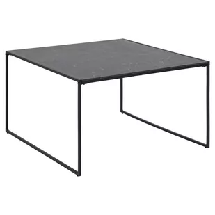 Actona Stolik Kawowy Kwadrat Moderna 48X80X80 Czarny - Ławy i stoliki kawowe - miniaturka - grafika 1