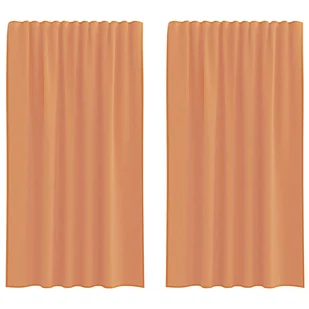 vidaXL Zasłony woalowe z pętelkami 2 szt. Terakota 140x175 cm - Zasłony vidaXL Zasłony woalowe z pętelkami 2 szt. Terakota 140x175 cm - Zasłony - miniaturka - grafika 1